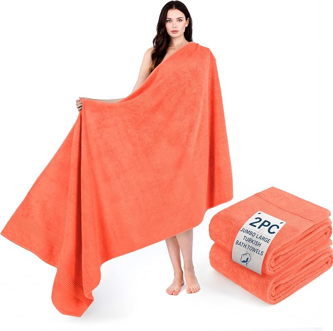 Cotton Paradise 100% Cotton Turkish Towel Set, Soft Absorbent Quick Dry by UNITEDHOMETEXTILE
