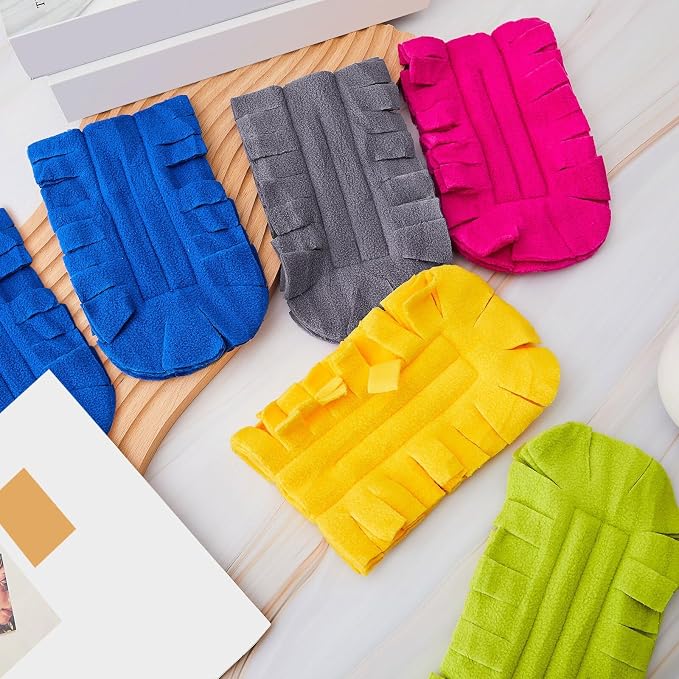 Zubebe 6 Pcs Reusable Duster Refills Fleece, Bright Color | Soft Polyester - Image 6