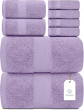White Classic Luxury Bath Towel Set of 8 Pieces by WhiteClassic