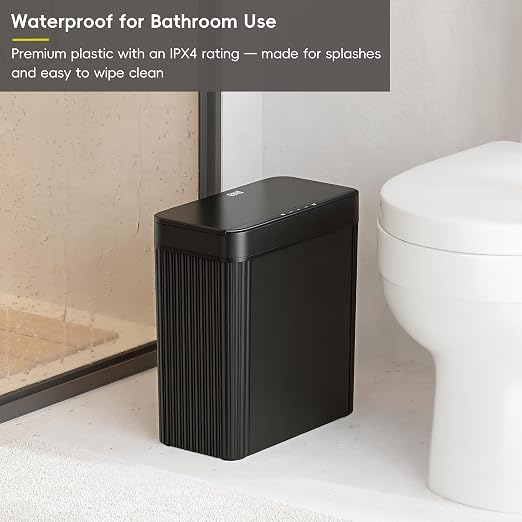 EKO Brio 10L/2.6 Gallon Motion Sensor Trash Can, Automatic Touchless Bathroom - Image 7