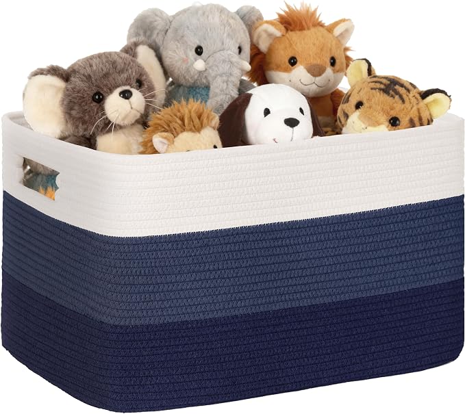 72L Large Woven Laundry Basket Hamper by SunNewt