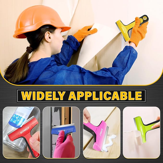 DIYSELF Floor Scraper with 10 Extra 4" Razor Blades, Razor Scraper Tool | Razor - Image 4