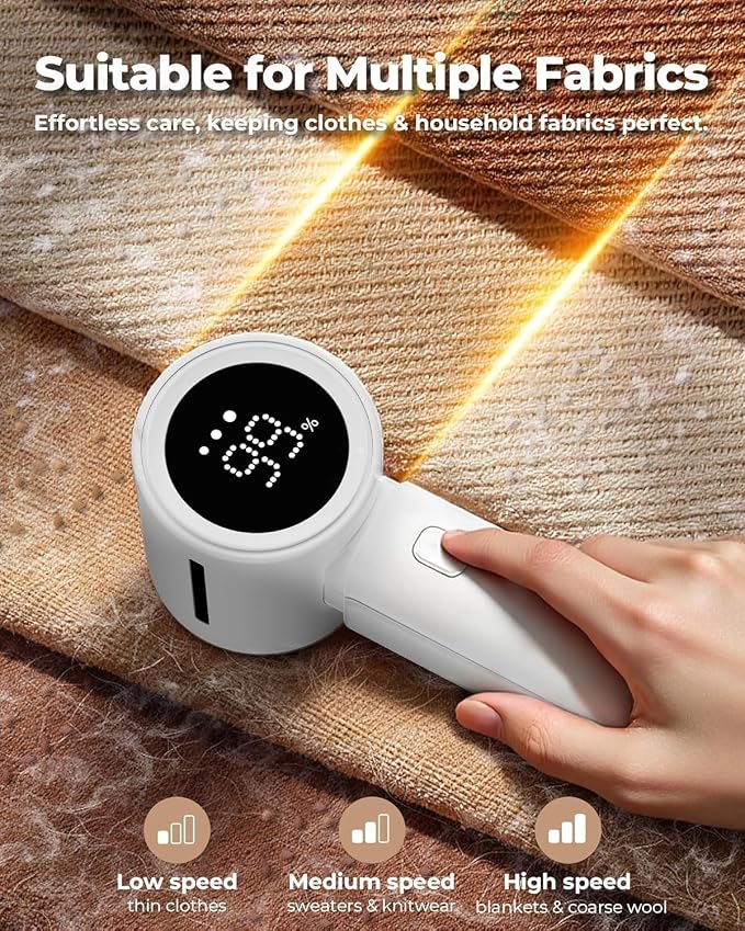 Fabric Shaver, Electric Lint Remover, Sweater Shavers to Remove Pilling - Image 2