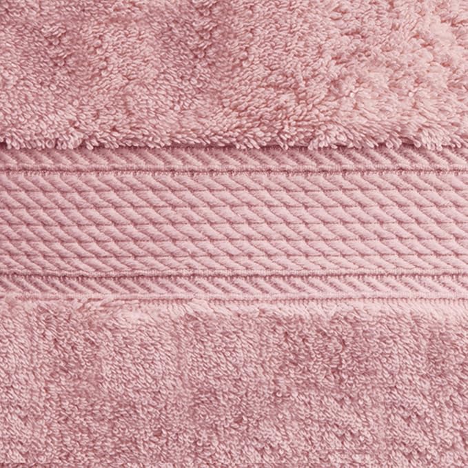 SUPERIOR Egyptian Cotton Plush & Absorbent, Hand Towel Set of 4, Tea Rose | - Image 3