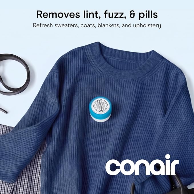 Conair Electric Fabric Shaver & Lint Remover, 2.25" Surface | Extra-large lint - Image 2