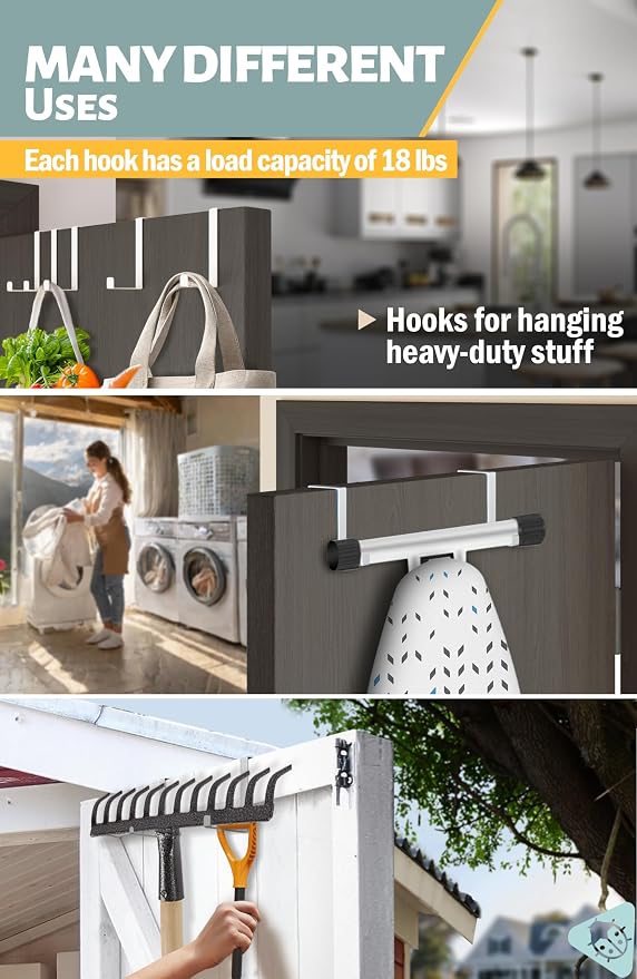 Menz Set of 10 Over The Door Hooks - Image 6