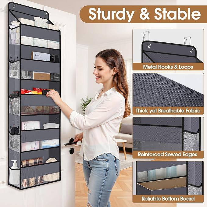 Over The Door Organizer Storage behind Door Hanging Organizer - Image 6