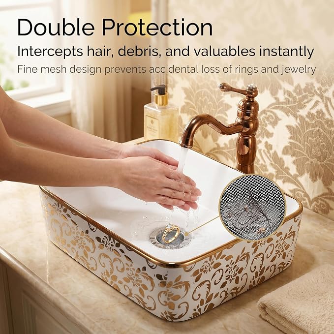 Seatery 2PCS 1.50" Bathtub Hair Catcher, Bathroom Sink Strainers, Tub Drain - Image 5