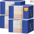 BALEINE 4 Pack Clothes Storage Bags, 16 Gallon Storage Containers by BALEINE