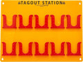 TRADESAFE Lockout Tagout Tags Station, Wall-Mountable Loto Tags Board, 10 Impact-Resistant Holders, Acrylic Lockout Tagout Board for Equipment Lock Out Tags