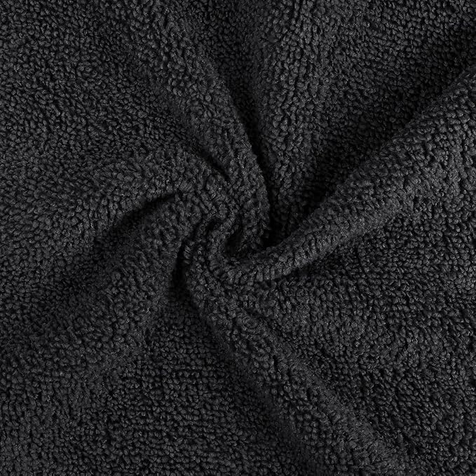Orighty Washcloths Bulk, 100 Pack Microfiber Face Towels, 12x12 Inch Black - Image 2