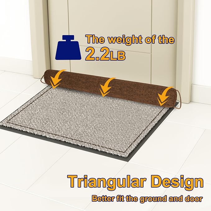 NABOWAN 32" Weighted Under Door Draft Stopper -Triangular Door Draft Blocker - Image 4