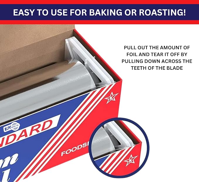 Standard Premium Aluminum Foil | 12”x1000 Feet Long | Industrial Size and - Image 6