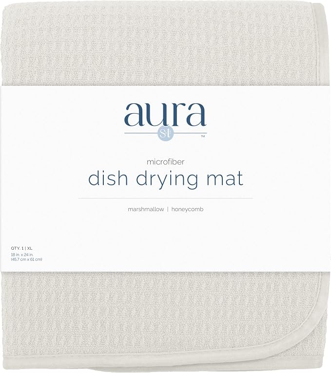 S&T INC. Dish Drying Mat, Cream | Absorbent Microfiber, Extra Large Kitchen - Image 9