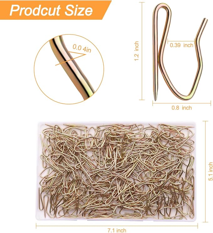 Metal Curtain Hooks - Image 2