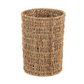 Coeusy Wicker Trash Can, Seagrass Waste Basket by WEAVECOMFORTINTOEVERYCORNER