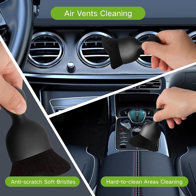 Qydipclin 11pcs Windshield Cleaner Tool, Car Window Cleaning Wash Kit - Image 7