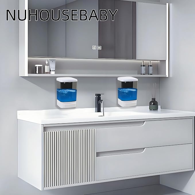 Manual Soap Dispenser Wall Mounted 33.8oz Bathroom Commercial | Durable ABS - Image 7