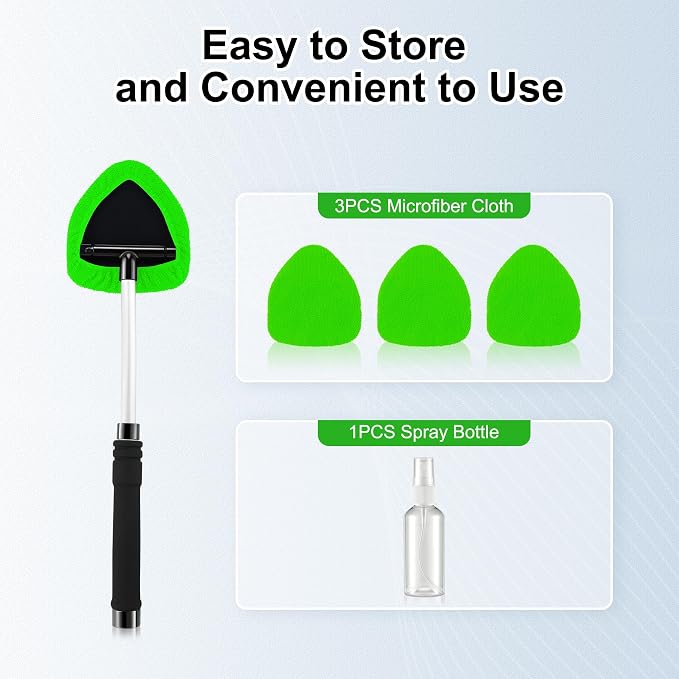 JUSTTOP Windshield Cleaner Tool, Car Interior and Exterior Window Cleaning Kit - Image 7
