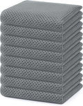 Homaxy 100% Cotton Waffle Weave Kitchen Dish Towels 8-Pack, Ultra Soft by Homaxy