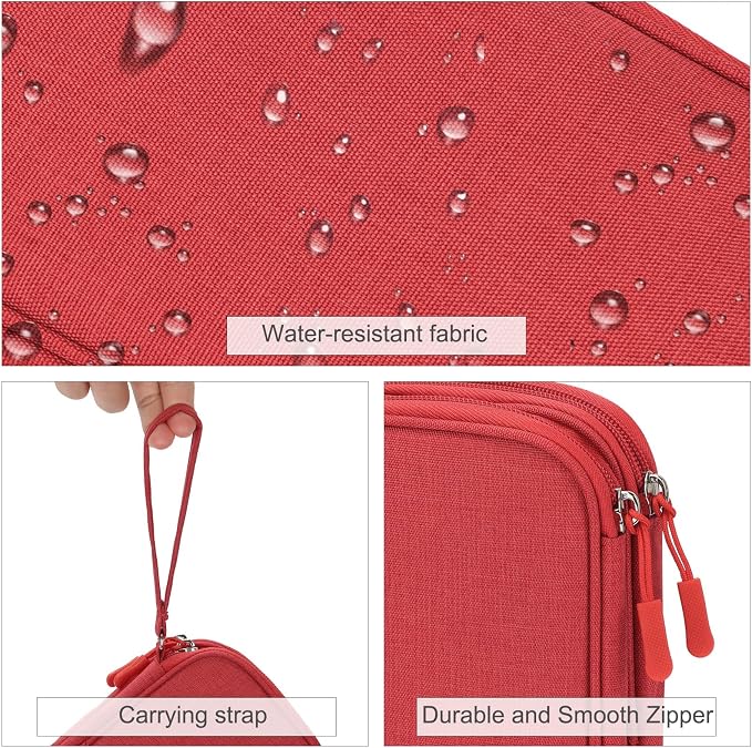 FYY Electronic Organizer, Travel Tech Pouch Bag, Waterproof, Double Layers - Image 4
