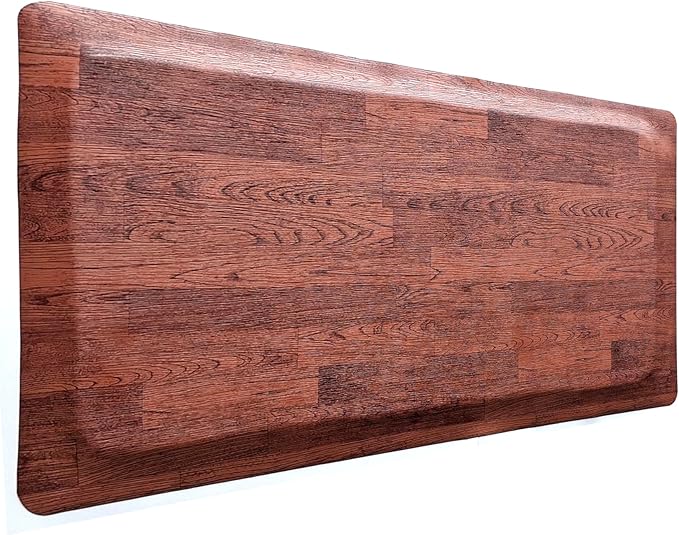 Rhino Mats, Softwoods Anti Fatigue Floor Mat, Commercial Grade Kitchen Mat, Standing Desk Mat, Office, Garage or Anywhere, Standing Comfort. (Oak, 4' x 6' x 1/2")