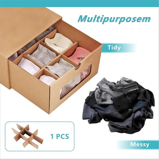 12 Pack Shoe Storage Bins Big Size, Waterproof Storage Boxes, Shoe Containers - Image 5