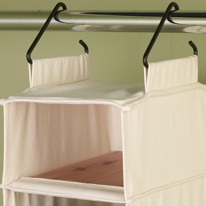 Household Essentials Hanging Shoe Organizer, 10 Pocket Wide Cubbies - Image 4