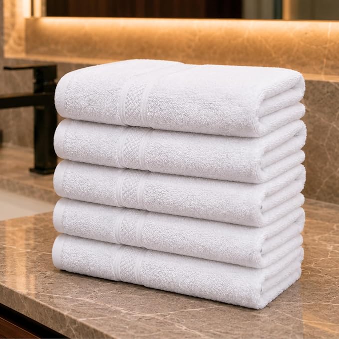 Bulk 72-Pack Premium Commercial Hand Towels, 600 GSM, Designed - Image 7