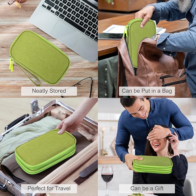 FYY Electronic Organizer, Travel Tech Pouch Bag, Waterproof, Double Layers - Image 7