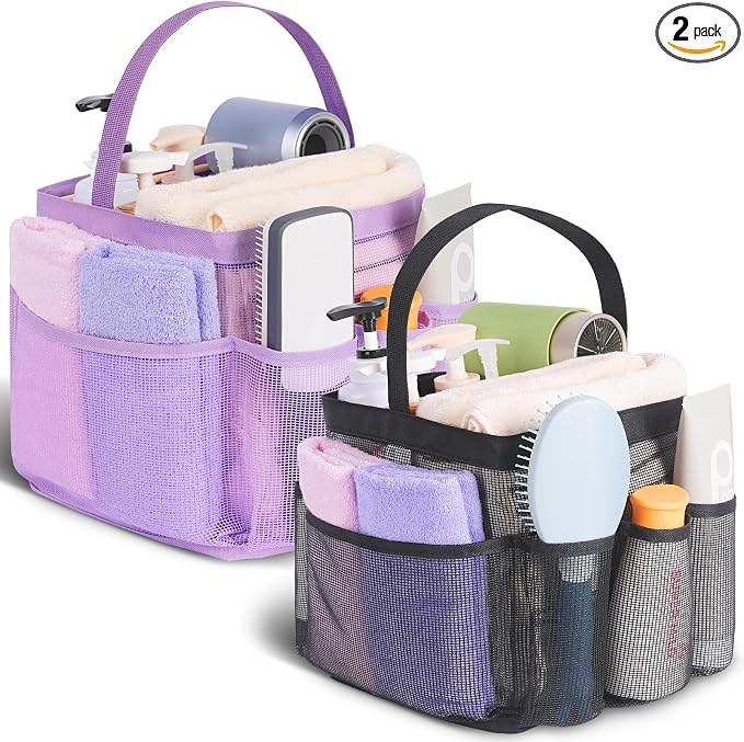 EUDELE 2 Pack Mesh Shower Caddy Portable by EUDELE