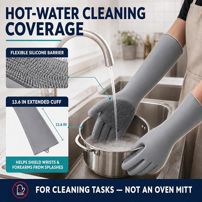 Silicone Dishwashing Gloves - Image 3