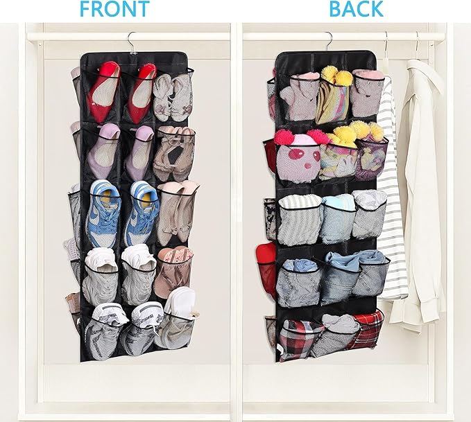 MISSLO 30 Large Pockets Dual Sided Hanging Shoe Rack - Image 2
