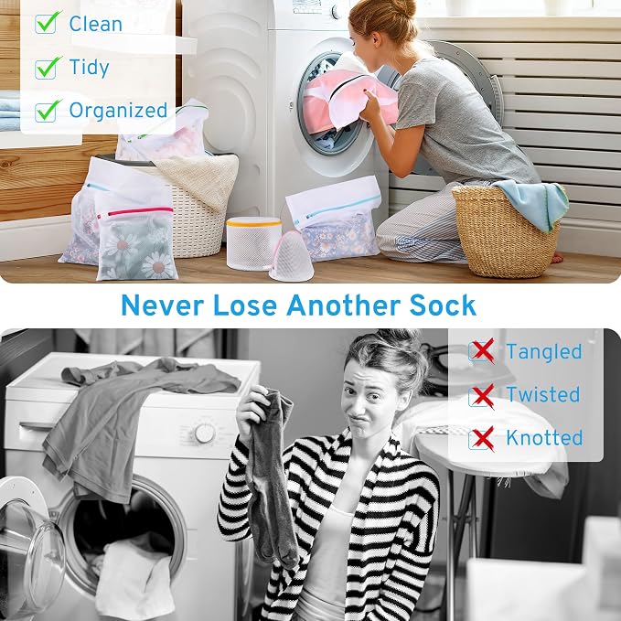 4 Pcs Mesh Laundry Bags Set for Delicates - Image 8