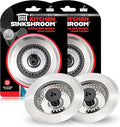 SinkShroom Revolutionary Clog-Free Sink Strainer Basket, 2-Pack, Stainless Steel