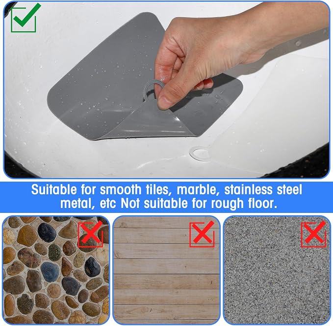 6 Pcs Drain Covers to Keep Bugs Out Silicone Shower Floor Tub Stoppers Bathtub - Image 4