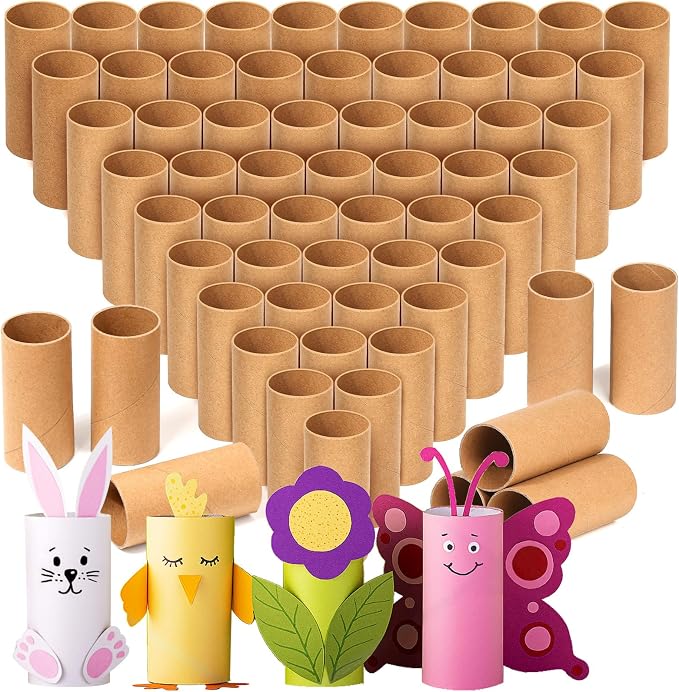 MAPVOLUT 60 PCS Craft Toilet Paper Rolls 3.94"x1.57", Thick Cardboard Tubes by MAPVOLUT