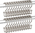 Titanker Shower Curtain Hooks Rings, Rust Resistant Metal Double Glide Shower by Titanker