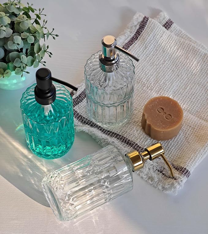 JASAI 18Oz Clear Glass Soap Dispenser - Image 6