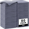 AIDEA Microfiber Cleaning Cloth Grey 50PK, Microfiber Towels, 12×12" | Premium by AIDEAHOME