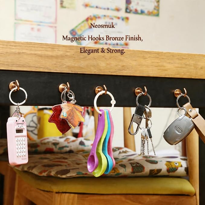 Neosmuk Magnetic Hooks, 30lb+ Heavy Duty Earth Magnets - Image 6