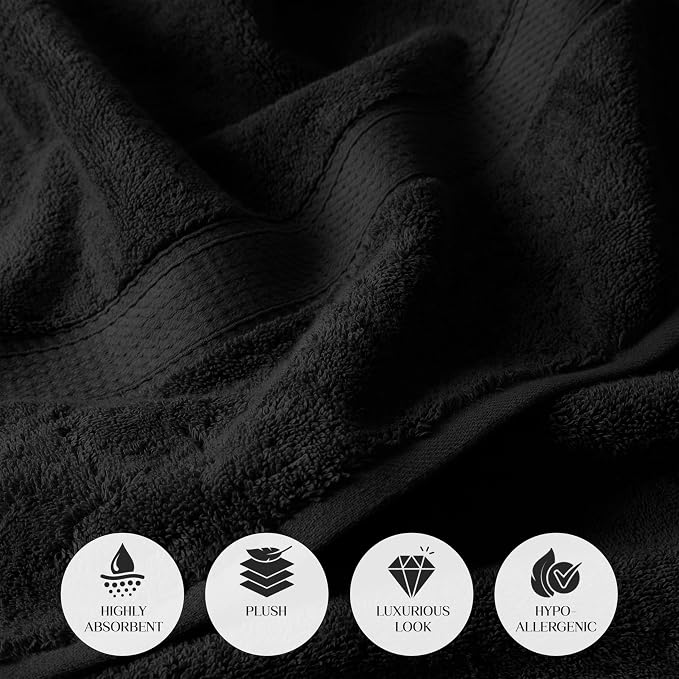 SUPERIOR Egyptian Cotton Ultra Plush & Absorbent, 6 Piece Set, Soft Luxury - Image 6