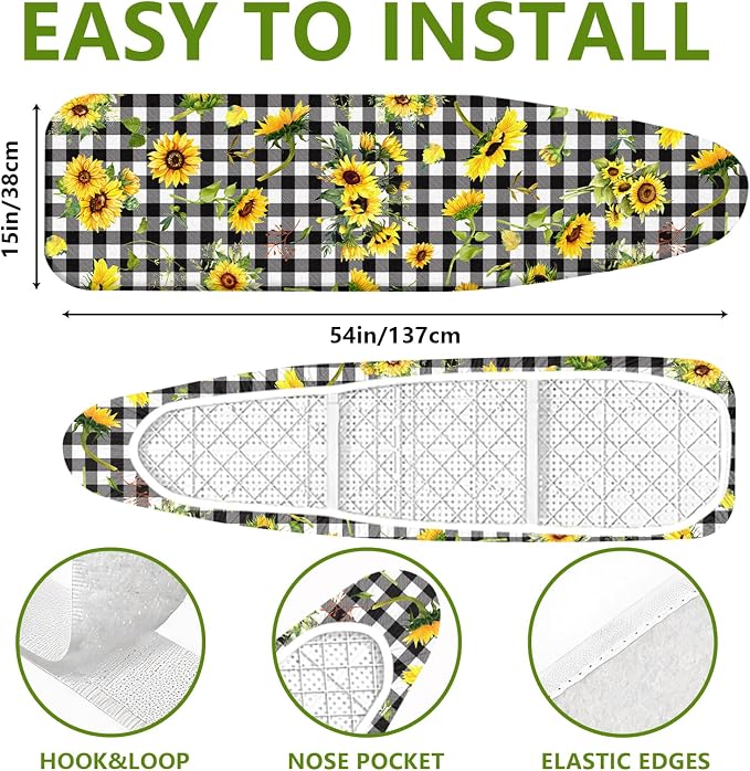 Ironing Board Cover and Pad 15"x54" Thick Standard Size - Image 2