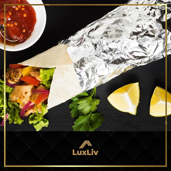 ® Pre-Cut Aluminum Foil Sheets 200 Count – 12 x 10.75 Inches Pop-Up Foil Sheets - Image 5