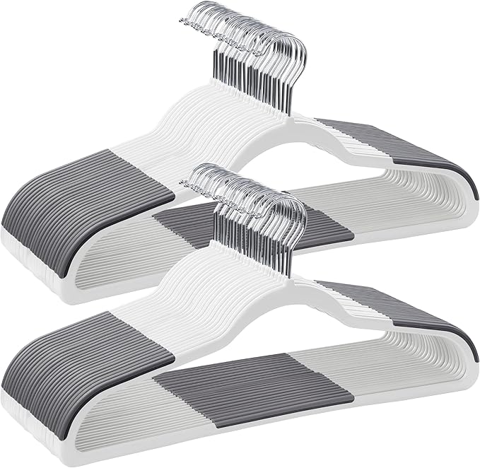 SONGMICS Plastic Clothes Hangers, Space-Saving | 0.2 Inches Thick, 17.7 Inches by Unknown