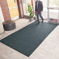 Consolidated Plastics Brush Dry Mat - Made in USA, Heavy-Duty Commercial DoorRug for Indoor/Outdoor Entryways, Non-Slip Backing for High-Traffic Areas (3' W x 10' L, Blue)