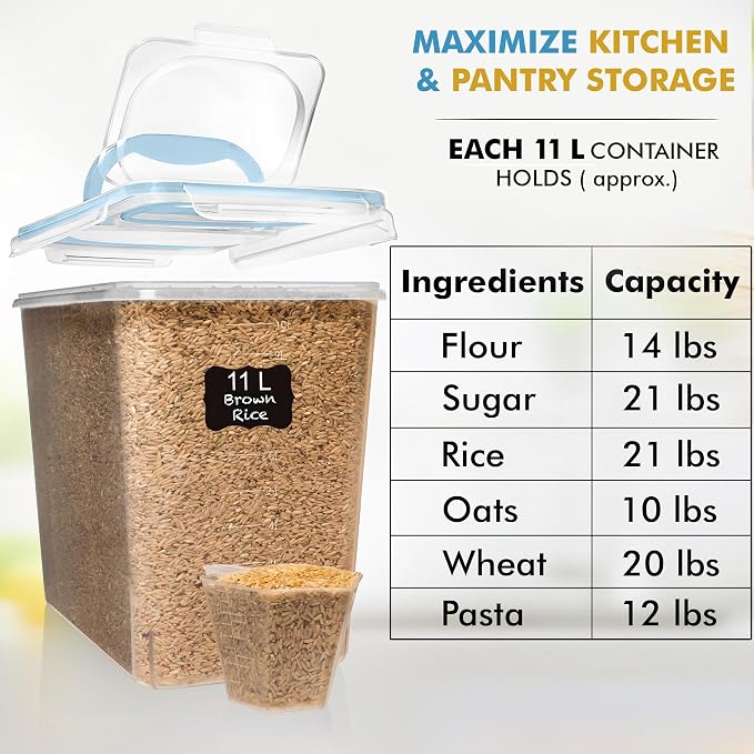 Shazo 2 PC Flour Sugar Storage Containers - Image 3