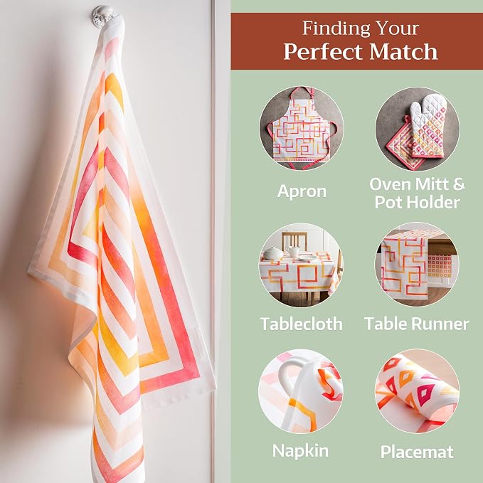 Maison d' Hermine Kitchen Towels Set of 3 Reusable 100% Cotton 27.50" x 20" - Image 5