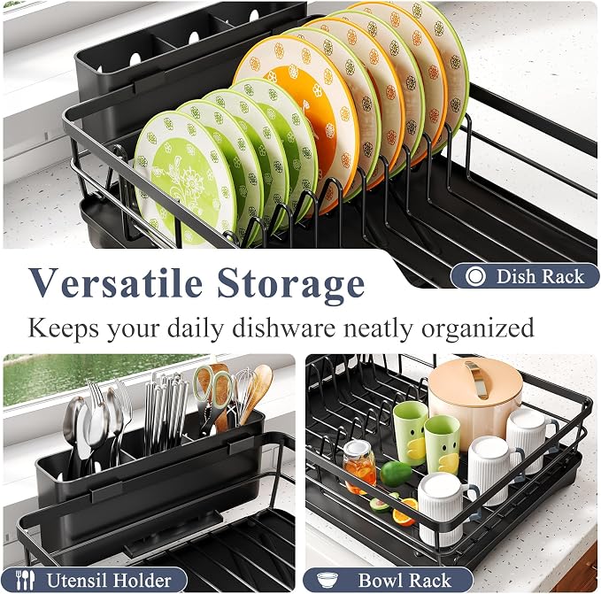 SAYZH Dish Drying Rack for Kitchen Counter - Image 7
