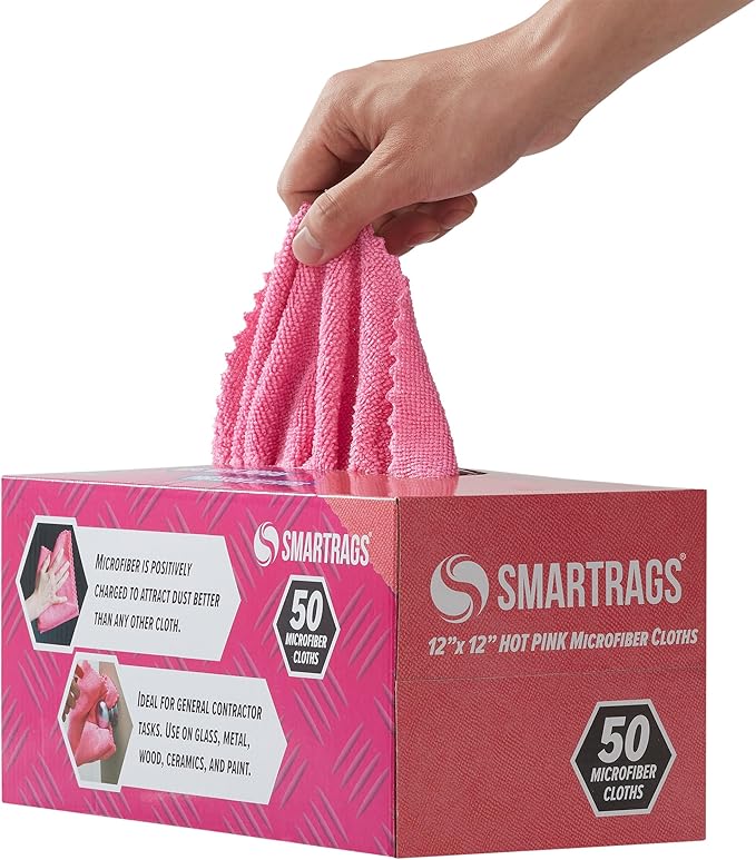 Arkwright Smart Rags Microfiber Cleaning Cloths, Lint Free 180 GSM Reusable - Image 3
